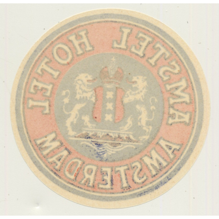 Amsterdam / Netherlands: Amstel Hotel (Vintage Luggage Label)