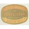 Liége / Belgium: Grand Hotel Des Boulevards (Vintage Luggage Label)