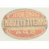 Spa / Belgium: Grand Hotel Annette Et Lubin (Vintage Luggage Label)