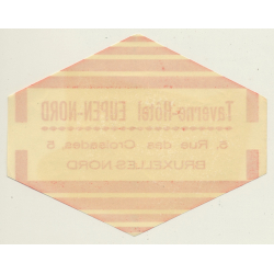 Bruxelles - Brussels / Belgium: Taverne Hotel Eupen-Nord (Vintage Luggage Label)