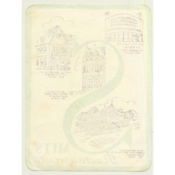 Utrecht - Amsterdam / Netherlands: Mits Restaurants (Vintage Luggage Label)