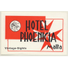 Malta: Hotel Phoenicia *L (Vintage Luggage Label ~1940s/1950s)