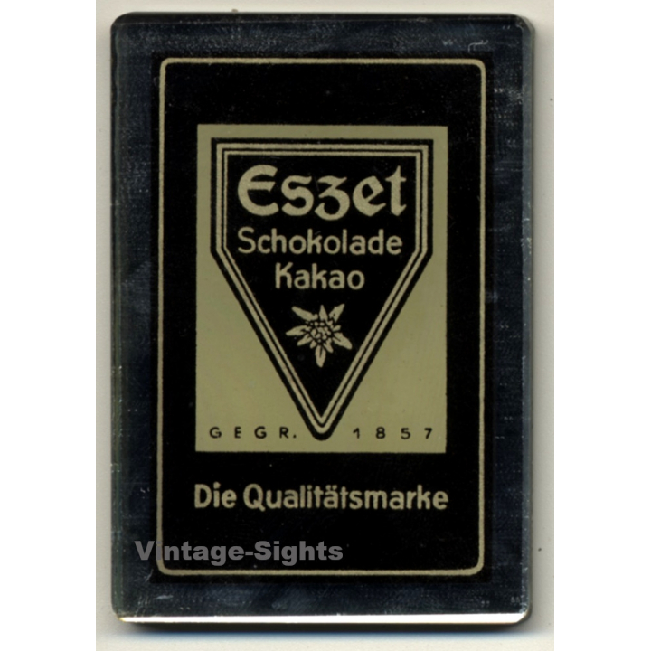 Eszet Schokolade Kakao (Vintage Advertisement Pocket Mirror ~1920s/1930s)