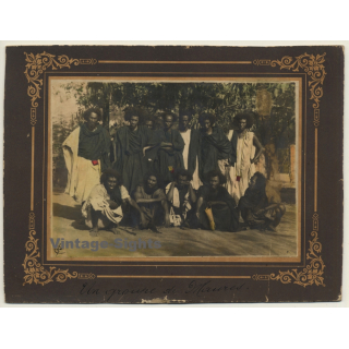 Magrheb: Un Groupe De Maures / Ethno (Vintage Hand Tinted Photo ~1920s)