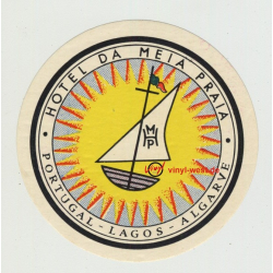 Hotel Da Meia Praia - Lagos / Portugal (intage Luggage Label)