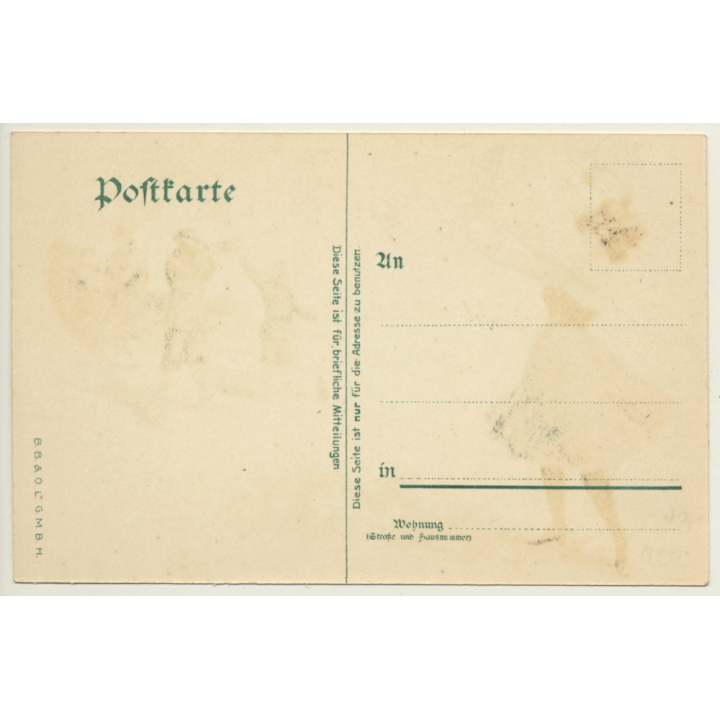 Schützengruss - Aunt Sally - Rifle (Vintage Postcard Litho ~1900s/1910s)