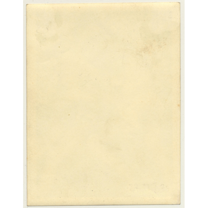 2 Semi Nude Females In Close Encounter / Fishnets - Lesbian INT (Vintage Photo ~1940s)