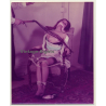 Master & Tied Redheaded Maid *3 / Boobs - Bondage - Whip - BDSM (Vintage Photo USA ~1970s)