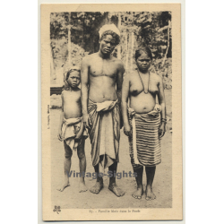 Vietnam: Famillie Mois Dans La Forêt / Ethno (Vintage PC ~1910s/1920s)