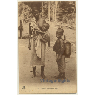 Vietnam: Femme Mois Et Ses Ngno / Ethno (Vintage PC 1923)