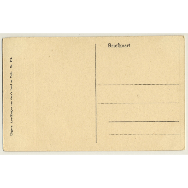 Indonesia: Javanese Woman With Her Children / Ethno (Vintage PC)