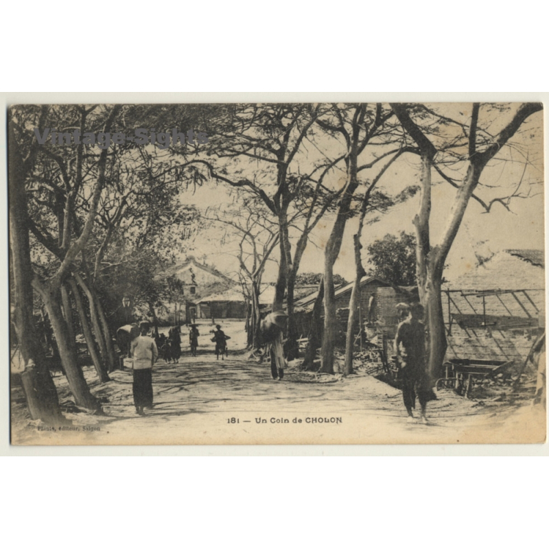 Vietnam: Un Coin De Cholon / Street View (Vintage PC ~1900s)