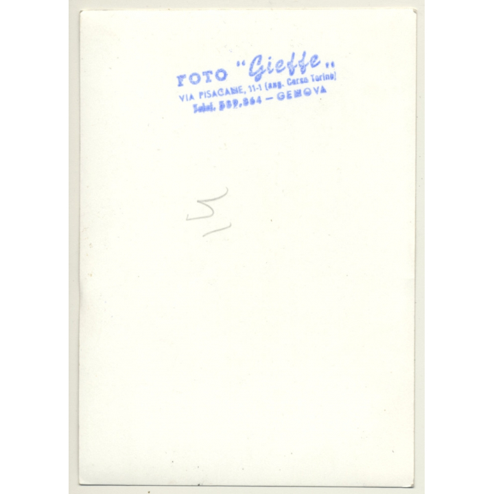 Happy Woman In Charleston Costume / Headband (Vintage Photo Italy ~1950s)