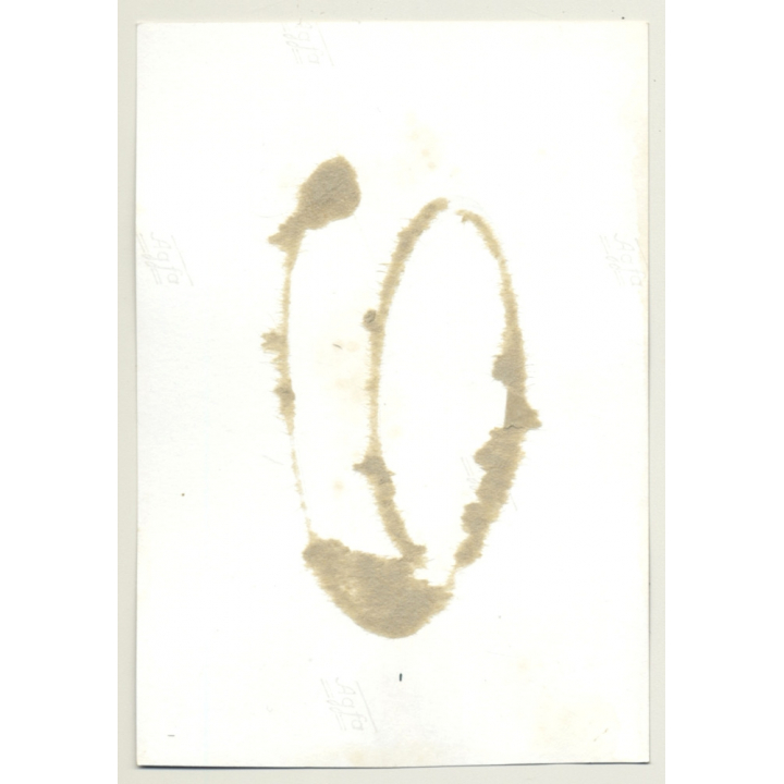 Pretty Blonde Semi Nude / Strange Face Mask - Handcuffs - BDSM (Vintage Photo GDR ~ 1960s)