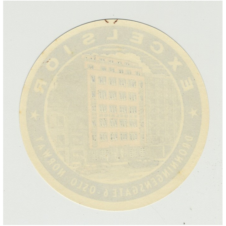 Hotel Excelsior - Oslo / Norway (Vintage Luggage Label)