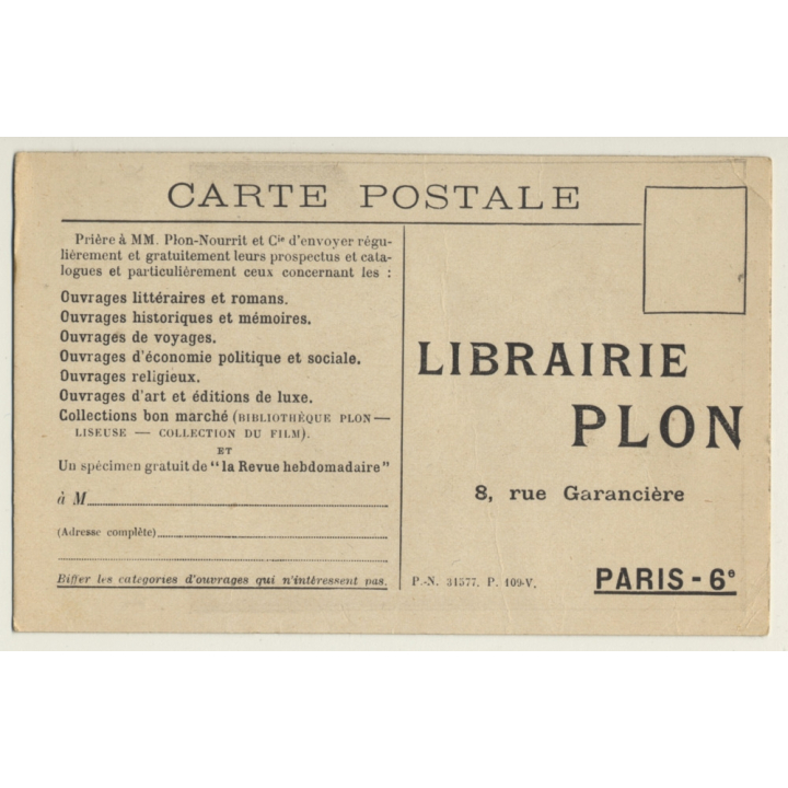 Pelletier Doisy / Paris-Tokyo En Avion - Aviation (Vintage PC ~1920s)