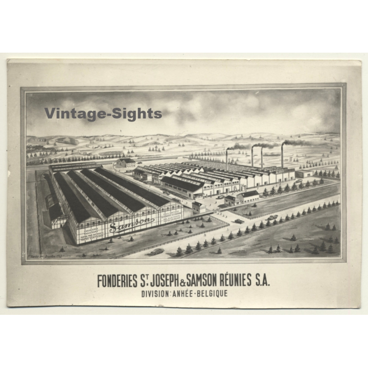 Anhée: Fonderies St. Joseph & Samson Réunies S.A. (Vintage PC ~1952)