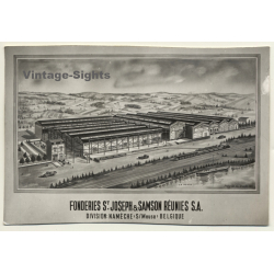 Namèche S/Meuse: Fonderies St. Joseph & Samson Réunies S.A. (Vintage PC ~1952)
