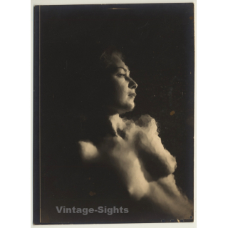 Artistic Photo Study Of Pretty Nude Under Water (Vintage Photo ~1940s/1950s)