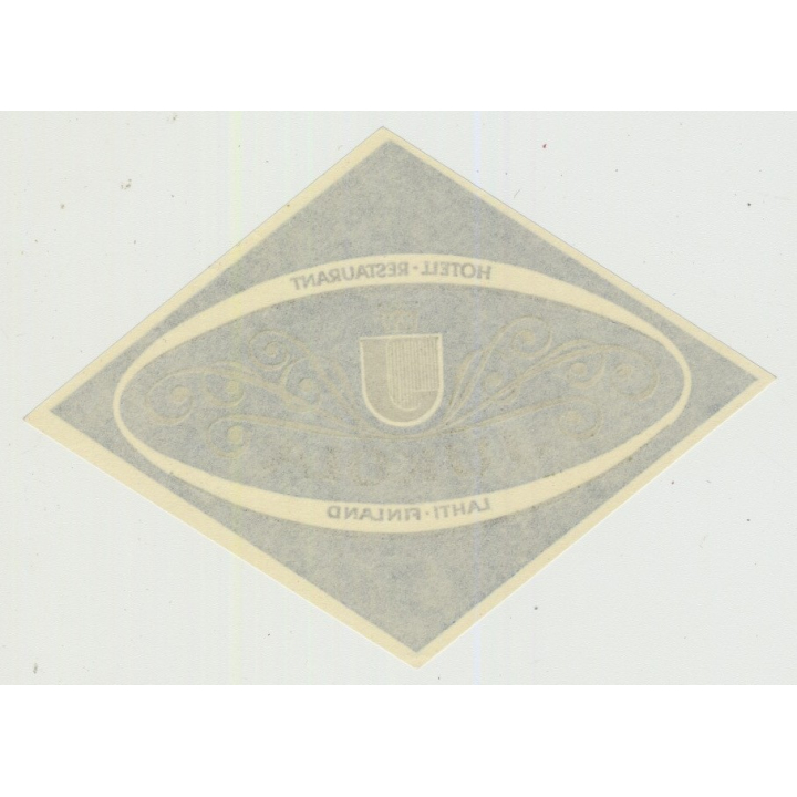 Hotell - Restaurant Jukola - Lahti / Finland (Vintage Luggage Label)