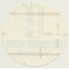 Düsseldorf / Germany: Hilton Hotel (Vintage Self Adhesive Luggage Label / Sticker)