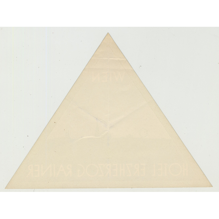 Hotel Erzherzog Rainer - Vienna (Wien) / Austria (Vintage Luggage Label)