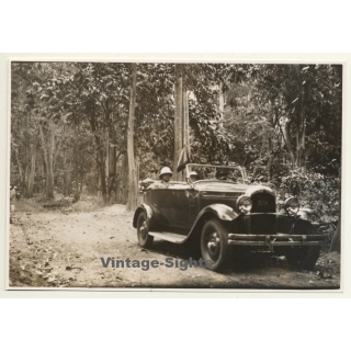 Congo-Belge: Packard Six Touring In Jungle / Colonial Master (Vintage Photo ~1930s)