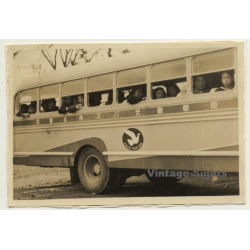 Japan: Kyoto Tour Bus (Vintage Photo ~1960s/1970s)