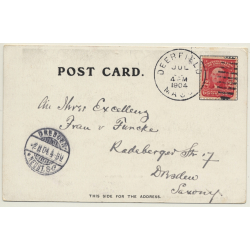 Old Deerfield / USA: Street Scene - Trees (Vintage PC 1904)