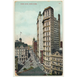 New York / USA: Park Row / Skyscraper (Vintage PC 1910)