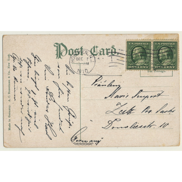 New York / USA: Park Row / Skyscraper (Vintage PC 1910)