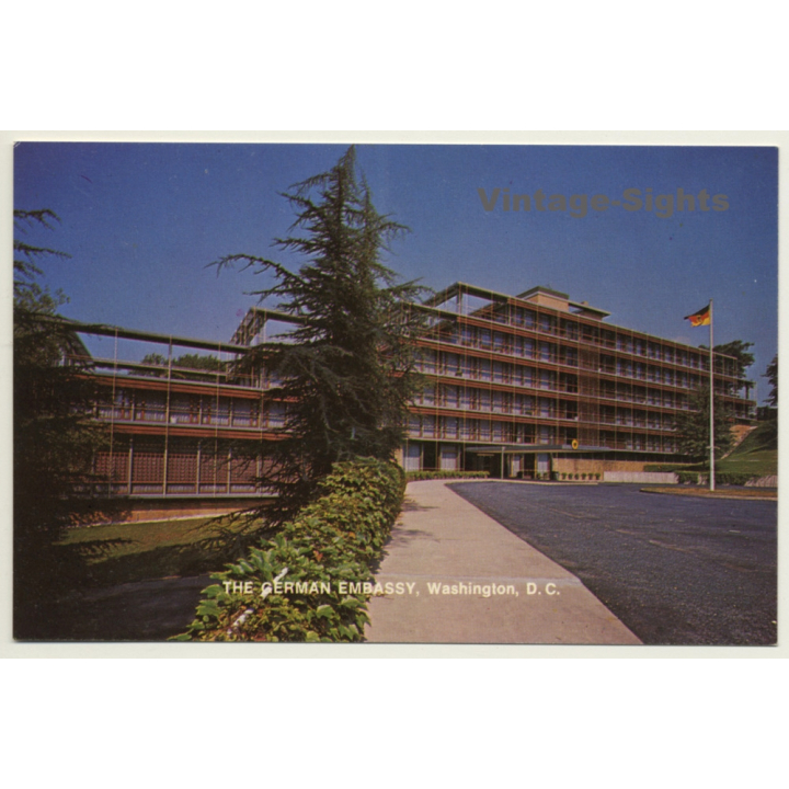 Washington D.C. / USA: The German Embassy (Vintage Postcard)