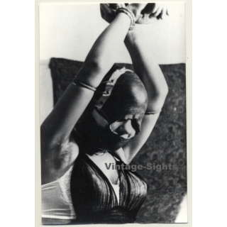 Woman With Face Mask Tied Over Head / BDSM (2nd Gen. Photo GDR ~1960s)
