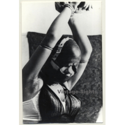 Woman With Face Mask Tied Over Head / BDSM (2nd Gen. Photo GDR ~1960s)