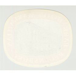 Hotel Maximilian - Regensburg / Germany (Vintage Luggage Label)