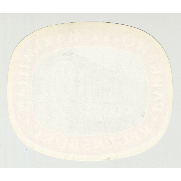 Hotel Maximilian - Regensburg / Germany (Vintage Luggage Label)