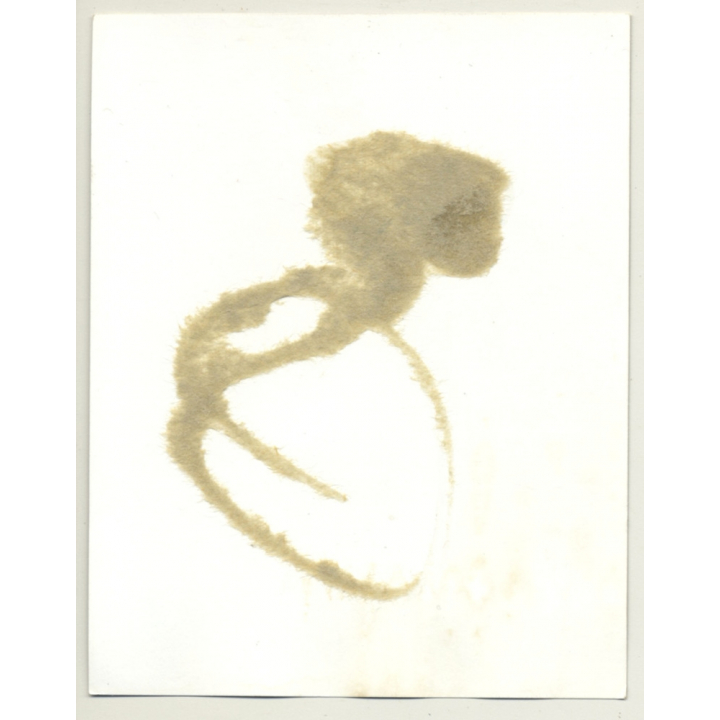 Beautiful Semi Nude Female In Belt Bondage *2 / Boobs - BDSM (2nd Gen. Photo ~1960s)