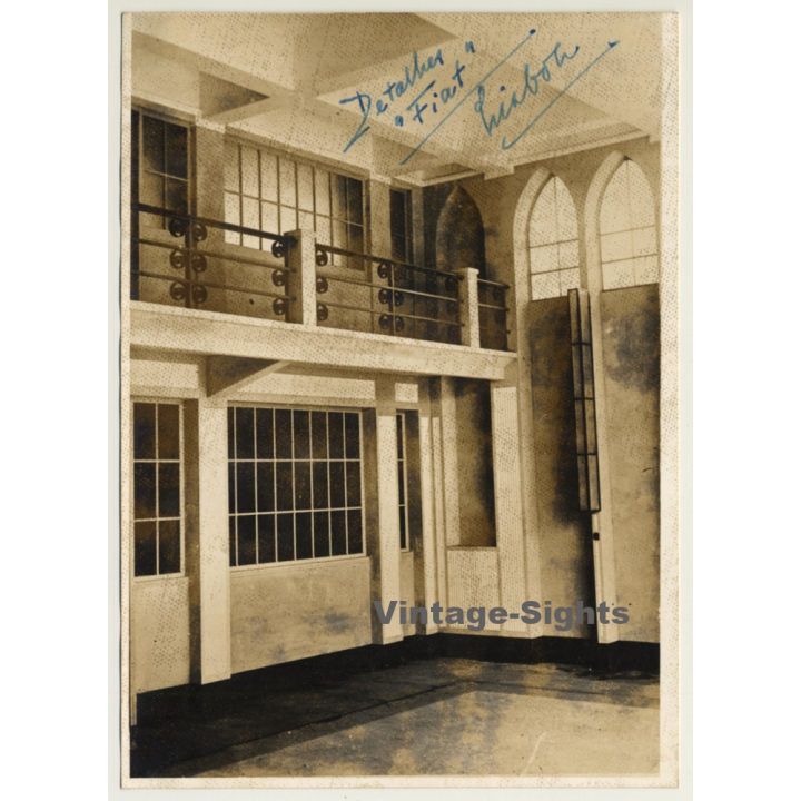 Lisbon / Portugal: FIAT Car Dealer *3 / Showroom (2nd Gen. Photo ~1930s)