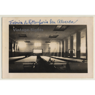 Alverca / Portugal: Car Body Press Shop *2 / Estamparia Coches (2nd Gen. Photo ~1930s)