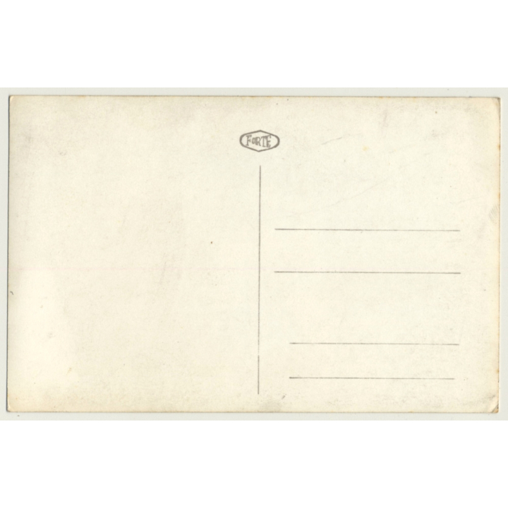 Tiny Nude Asian Female With Veil / Fishnets & Suspenders (Vintage RPPC ~ 1960s)