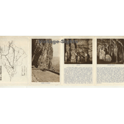 Cuevas De Artá / Mallorca (Vintage Multi Foldout Leaflet ~1950s)