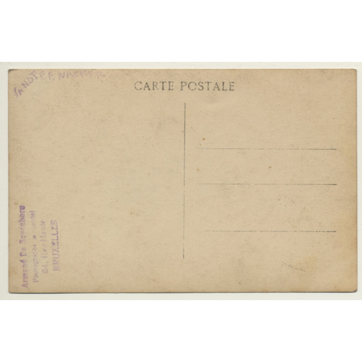 Belgium: Eclairage Public - Poste D'Alerte N° 12 / WW1 (Vintage RPPC 1917)