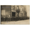 Belgium: Entrée Des Ateliers H. Rigaux / People (Vintage RPPC ~1910s)