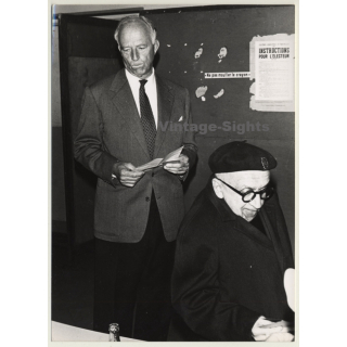 Belgium: Le Roi Léopold III À Voté À Ohain*1 (Vintage Press Photo1968)