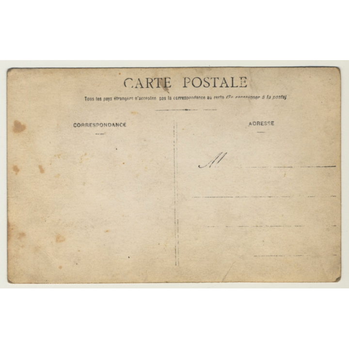 Large Group Of Belgian Workers / Shovels - Pickaxes (Vintage RPPC ~1910s/1920s)