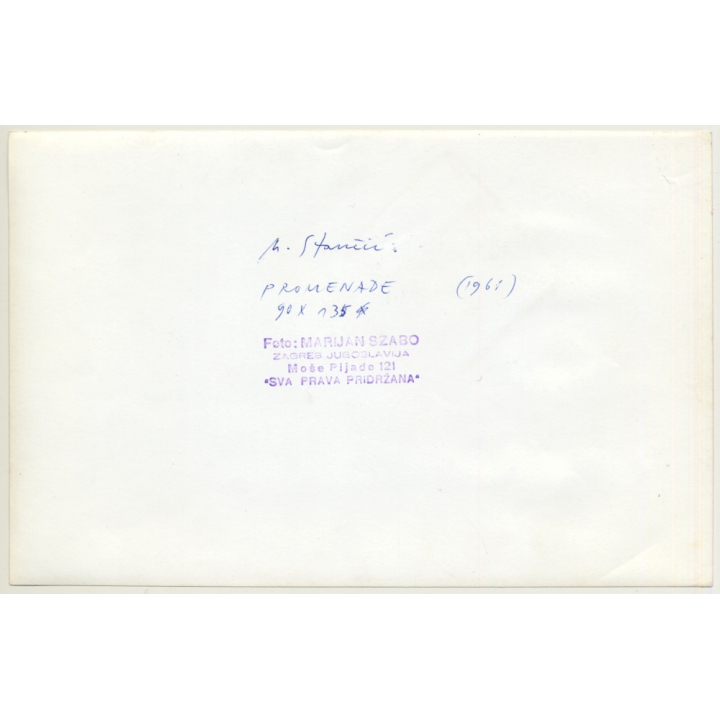 Marijan Szabo (1913-1967): Promenade (1961) By Staniú (Vintage Photo 1961)