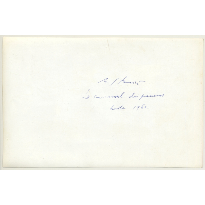 Marijan Szabo (1913-1967): Le Carneval De Pauvres (1960) By Staniú (Vintage Photo)