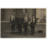 4 Belgian Award Winners / Sport? - Work? Cigarettes (Vintage RPPC ~1920s)