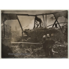 Bagnolet / Paris: Incendie Aux Etablissements VELOX / Pompiers (Vintage Press Photo ~1930s/1940s)