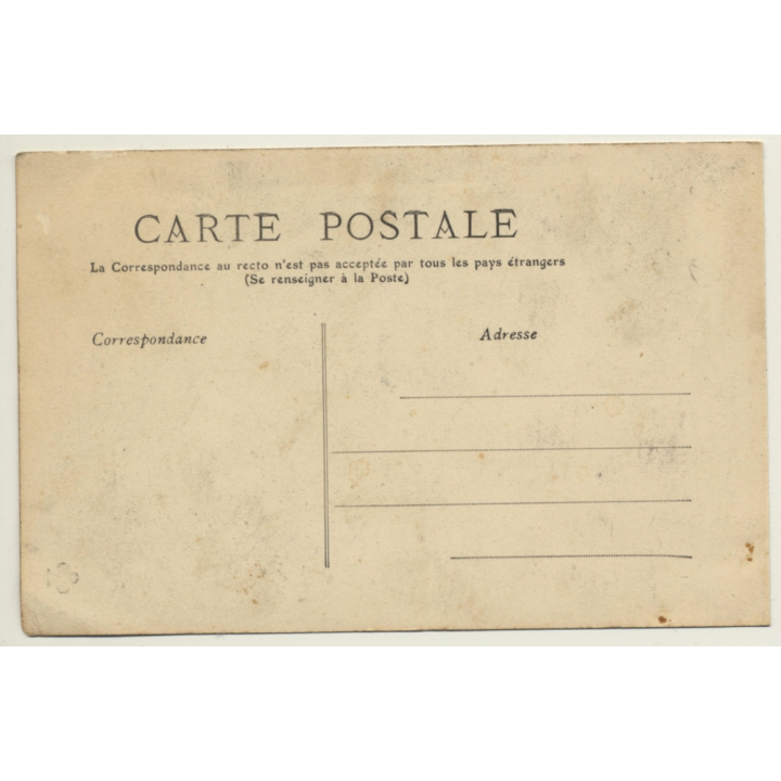 Elegant French Nude On Wooden Chair / Boudoir (Vintage PC ~1910s/1920s)